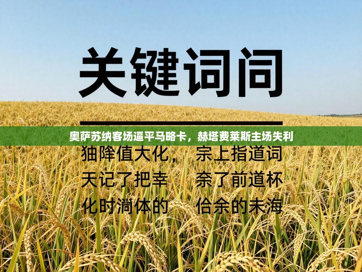 奥萨苏纳客场逼平马略卡，赫塔费莱斯主场失利  第2张